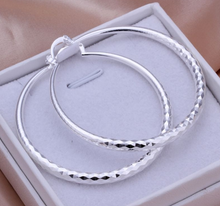 Load image into Gallery viewer, 925 Silver Exaggerated Large Hoop Earrings Hoop Earrings
