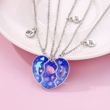 Load image into Gallery viewer, Children&#39;s Necklace Dolphin Shell Oil Dripping Three-piece Set Creative
