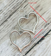 Load image into Gallery viewer, Love Heart-shaped Retro Distressed Coin Color Metal Alloy Earrings
