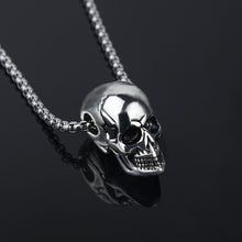 Load image into Gallery viewer, Titanium Steel Skull Men&#39;s Necklace Halloween Men&#39;s Pendant
