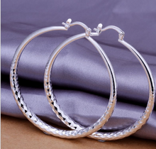 Load image into Gallery viewer, 925 Silver Exaggerated Large Hoop Earrings Hoop Earrings
