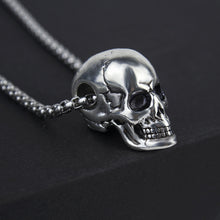 Load image into Gallery viewer, Titanium Steel Skull Men&#39;s Necklace Halloween Men&#39;s Pendant
