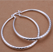 Load image into Gallery viewer, 925 Silver Exaggerated Large Hoop Earrings Hoop Earrings
