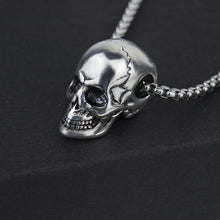 Load image into Gallery viewer, Titanium Steel Skull Men&#39;s Necklace Halloween Men&#39;s Pendant
