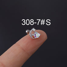 Load image into Gallery viewer, Bone Nail Screw Ball Screw Ear Nail Piercing Jewelry
