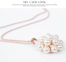 Load image into Gallery viewer, Fashion Jewelry Inlaid Pearl Necklace Earrings
