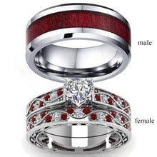 Load image into Gallery viewer, Zircon Women&#39;s Rings European And American Fashion Men&#39;s And Women&#39;s Combination Couple Rings
