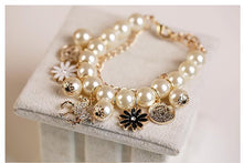 Load image into Gallery viewer, Pearl Flower Bracelet Jewelry
