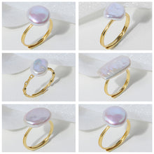 Load image into Gallery viewer, Baroque Pearl Ring Women
