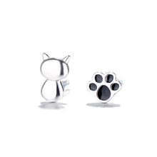 Load image into Gallery viewer, Black Drop Glaze Earring For Kitty
