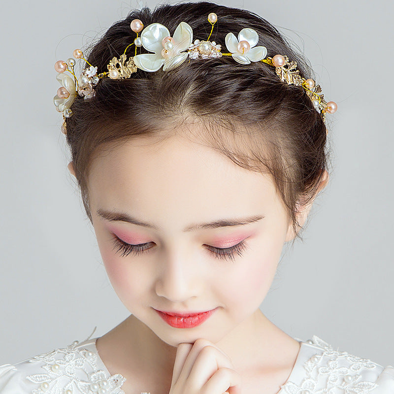 Super Fairy Princess Sen Is Korean Flower Girl Headband Girl Head Flower Girl Show Catwalk Jewelry