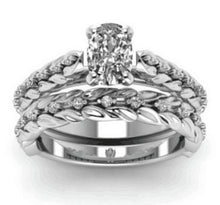 Load image into Gallery viewer, Exquisite openwork carved diamond set of 2 sets of couple rings
