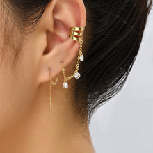 Load image into Gallery viewer, Long Tassel Earrings Zircon Simple Semicircular Earrings Earrings Earrings Earrings Earrings
