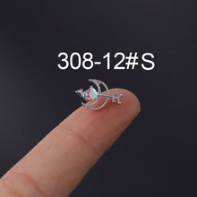 Load image into Gallery viewer, Bone Nail Screw Ball Screw Ear Nail Piercing Jewelry
