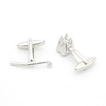 Load image into Gallery viewer, Dentist&#39;s Tools Dental Mirror Cufflinks Fun Wedding Cufflinks
