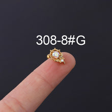 Load image into Gallery viewer, Bone Nail Screw Ball Screw Ear Nail Piercing Jewelry
