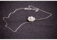 Load image into Gallery viewer, 925 Sterling Silver Jewelry   Pearl Lotus Flower Necklaces Hot Sale Pure Silver Jewelry For Women
