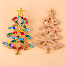 Load image into Gallery viewer, Fashion Hot New Cartoon Christmas Tree Earrings Diamond Jewelry
