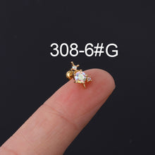 Load image into Gallery viewer, Bone Nail Screw Ball Screw Ear Nail Piercing Jewelry
