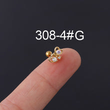 Load image into Gallery viewer, Bone Nail Screw Ball Screw Ear Nail Piercing Jewelry
