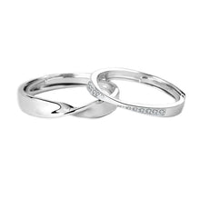 Load image into Gallery viewer, S925 Sterling Silver Couple Rings With Diamonds For Men And Women
