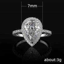 Load image into Gallery viewer, Women&#39;s Fashion Drop Shaped Zircon Wedding Rings
