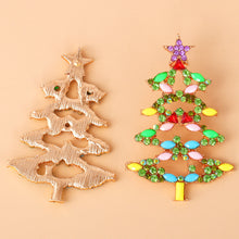 Load image into Gallery viewer, Fashion Hot New Cartoon Christmas Tree Earrings Diamond Jewelry
