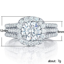 Load image into Gallery viewer, Fashion Full Diamond Zircon Copper Jewelry Wedding Rings
