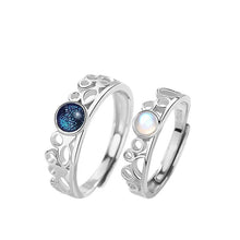 Load image into Gallery viewer, A Pair Of Fashionable Sterling Silver Couple Rings
