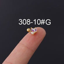 Load image into Gallery viewer, Bone Nail Screw Ball Screw Ear Nail Piercing Jewelry
