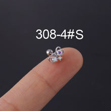 Load image into Gallery viewer, Bone Nail Screw Ball Screw Ear Nail Piercing Jewelry
