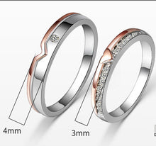 Load image into Gallery viewer, 925 Sterling Silver Romantic Couple Rings For Men And Women
