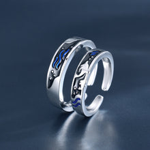 Load image into Gallery viewer, Sea And Whale Epoxy  Couple Men And Women Pair Rings Simple  Rings
