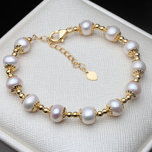 Load image into Gallery viewer, Real Freshwater Round Pearl Bracelet For Women Natural Pearl
