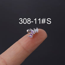 Load image into Gallery viewer, Bone Nail Screw Ball Screw Ear Nail Piercing Jewelry
