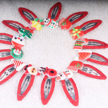 Load image into Gallery viewer, New Christmas Cartoon Children&#39;s Hairpin Hair Accessories Small Jewelry
